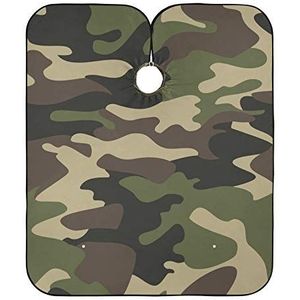 Kapper Schort Groen Bruin Camouflage Kapsel Cape Gepersonaliseerde Kapper Kapper Cape Unisex Haar Snijden Jurk Voor Mannen Styling Vrouwen