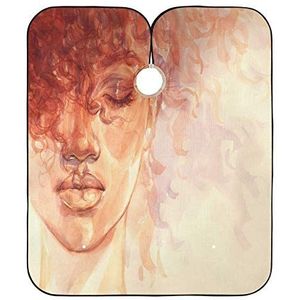 Kappers Cape Amerikaanse Vrouw Kapper Schort Cape Anti-Statische Haar Snijden Jurk Vlekbestendig Kappers Jurk Voor Mannen Vrouwen Kappers