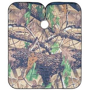 Kappers Militaire Textuur Camo Haar Snijden Jurk Waterdicht Haar Snijden Schort Verstelbare Volledige Lengte Cape Voor Kapper Kids Kapper