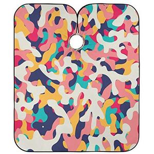 Kapper Kapsel Cape Kleurrijke Camouflage Salon Cape Gepersonaliseerde Kapper Schort Unisex Kappers Salon Cape Voor Kapsel Styling Mannen