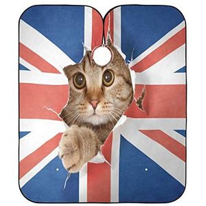 Kapperscape Schattige Kat Haarknippen Cape Universele Kappers Cape Antistatische Styling Schort Voor Volwassenen Vrouwen Haarstyling