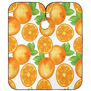 Kappers Jurk Aquarel Sinaasappels Styling Capes Waterdichte Kappers Schort Professionele Kapper Jurk Voor Vrouwen Kapsel Mannen