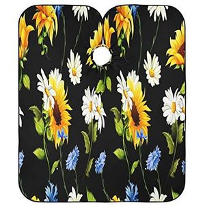 Kapper Schort Cape Zonnebloem Kamille Kapper Cape Doek Unisex Kappers Schort Waterdichte Kappers Salon Cape Voor Kleurplaten Salon Mannen