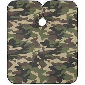 Haar Snijden Schort Klassieke Camouflage Haar Snijden Jurk Unisex Kappers Jurk Waterdichte Kapper Cape Doek Voor Vrouwen Mannen Haar Knippen