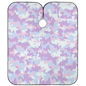 Kapper Jurk Pastel Roze Camouflage Salon Toga's Vlekbestendige Kappers Jurk Professionele Kapper Schort Cape Voor Vrouwen Mannen Kapper