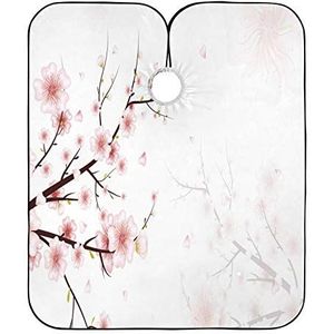 Styling Capes Bloeiende Kersenboom Takje Kapper Kapper Cape Anti-Statische Kapper Kapper Cape Verstelbare Kapsel Cape Voor Kinderen Kappers Snijden