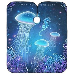 Haar Snijden Schort Gloeiende Kwallen Kappers Schort Verstelbare Kapper Schort Gepersonaliseerde Kapsel Cape Voor Kapsel Haar Snijden Kinderen