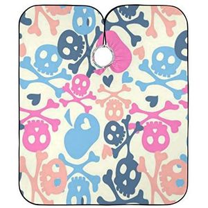 Schort Kleur Schedel Camo Kappers Jurk Waterdicht Haar Snijden Jurk Anti-Statische Haar Snijden Cape Voor Mannen Snijden Salon