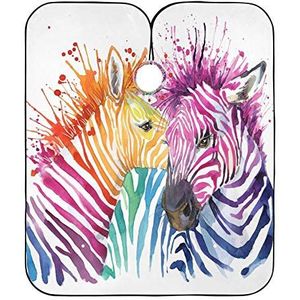 Kappers Jurk Leuke Aquarel Zebra Salon Cape Waterdicht Kapsel Schort Jurk Anti-Statische Kappers Cape Voor Kleuren Kappers Kinderen