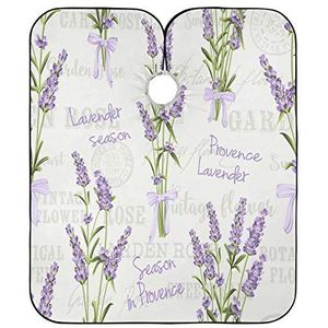 Salon Cape Lavendel Bloem Styling Capes Vlekbestendig Kappers Schort Professionele Kappers Jurk Voor Vrouwen Kapper Kids