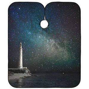 Kapsel Cape Vuurtoren 'S Nachts Haar Snijden Jurk Verstelbare Kappers Cape Vlekbestendig Kapper Kapper Cape Voor Kleuren Mannen Kapper Cape