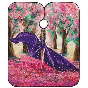 Kapper Kapper Cape Hipster Vrouw Salon Cape Anti-Statische Kappers Jurk Verstelbare Kapper Kapper Cape Voor Snijden Styling Kapsel