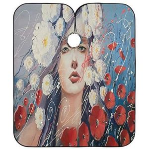 Salon Cape Mooie Vrouw Haar Snijden Jurk Waterdichte Kapper Schort Cape Unisex Volledige Lengte Cape Voor Kinderen Mannen Vrouwen