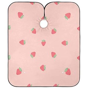 Kapper Schort Roze Aardbei Kappers Salon Cape Unisex Kapper Schort Cape Verstelbare Salon Cape Voor Styling Kappers Kapper