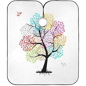 Haar Snijden Schort Kleurrijke Boom Kappers Cape Anti-Statische Salon Toga's Vlekbestendig Kappers Schort Voor Haar Snijden Kapper Mannen