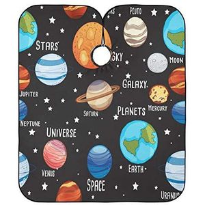 Kappers Salon Cape Leuke Kinderachtig Zonnestelsel Haar Snijden Cape Waterdichte Kappers Jurk Unisex Salon Jurken Voor Salon Vrouwen Familie