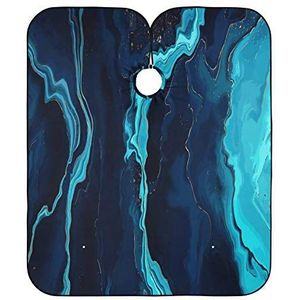 Kappers Blauw Marmer Kappers Salon Cape Anti-Statische Styling Capes Unisex Kapper Cape Voor Kinderen Salon Mannen