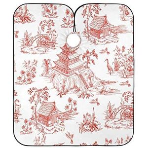 Kapper Kapper Cape Chinoiserie Stijl Salon Cape Professionele Salonjurken Vlekbestendige Kappers Cape Voor Mannen Vrouwen Kapper