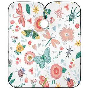 Kapper Cape Kleurrijke Libellen Schort Unisex Kapper Kapper Cape Waterdichte Kappers Cape Voor Styling Kleuren Kappers