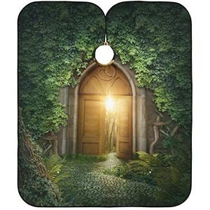 Haar Snijden Cape Mysterieuze Deur Kapper Schort Cape Waterdicht Haar Snijden Schort Anti-Statische Haar Snijden Jurk Voor Haar Snijden Salon Kinderen