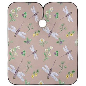 Salon Toga's Aquarel Dragonfly Kappers Verstelbare Schort Gepersonaliseerde Kapper Cape Doek Voor Kinderen Mannen Familie