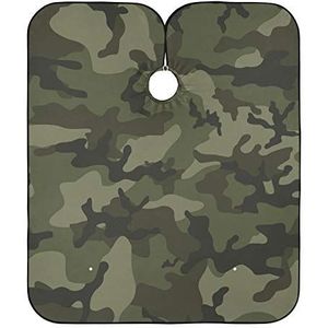 Kappers Schort Groene Militaire Camouflage Kapper Kapper Cape Waterdichte Kapper Kapper Cape Unisex Kapper Schort Voor Salon Mannen Kapsel
