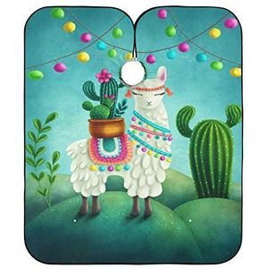 Kappers Salon Cape Leuke Lama Kapper Kapper Cape Verstelbare Kapsel Schort Jurk Anti-Statische Kapsel Cape Voor Kapper Mannen Salon