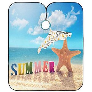 Kapper Schort Zomer Strand Zeester Kappers Gepersonaliseerde Haar Snijden Jurk Verstelbare Kappers Jurk Voor Styling Haar Snijden Familie