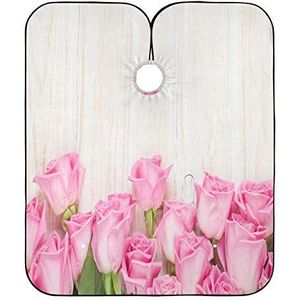 Kapsel Schort Jurk Roze Rose Love'S Day Salon Cape Gepersonaliseerde Haar Snijden Cape Verstelbare Kapper Kapper Kapper Cape Voor Kapper Kinderen Haar Knippen