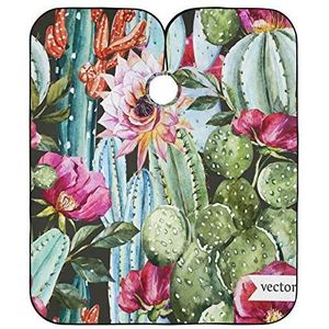 Kapmantel bloemen rozen cactus haarknip cape polyester barper cape originele haarknippet cape voor haarstyling kinderen salon