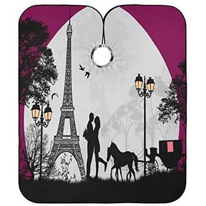 Salon Cape Eiffel Love'S Day Love'S Day Kapsel Schort Jurk Anti-Statische Haar Snijden Schort Waterdichte Kappers Jurk Voor Familie Kleuren Styling