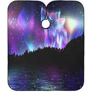 Kapper Kapper Cape Aurora Borealis Wolf Kappers Professionele Kappers Jurk Anti-Statische Kapper Cape Voor Styling Kapsel Kids