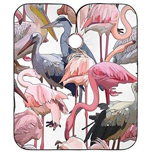 Kapper Schort Cape Tropische Vogels Haar Snijden Jurk Vlekbestendig Kappers Jurk Waterdicht Haar Snijden Jurk Voor Kapper Salon Styling