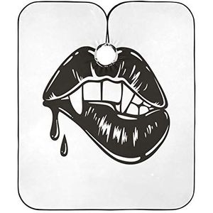 Haar Snijden Jurk Sexy Vrouwelijke Lippen Kappers Waterdichte Kappers Schort Professionele Salon Cape Voor Styling Kids Vrouwen