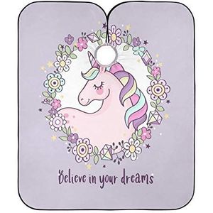 Kappersjurk Leuke Magische Uni-Maïs Kapper Jurk Unisex Kapper Cape Anti-Statische Kapper Kapper Cape Voor Snijden Salon Kapper