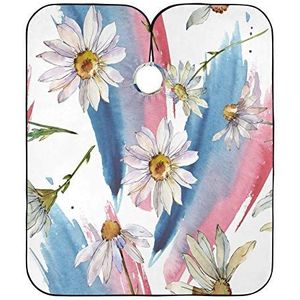 Salon Jurken Wit Daisy Bloem Kapper Kapper Cape Professionele Haar Snijden Cape Anti-Statische Kapper Schort Cape Voor Kinderen Styling Kappers