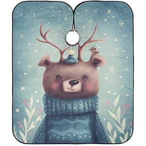 Kapper Cape Leuke Bruine Beer Kapsel Cape Professionele Kapper Kapper Cape Verstelbare Kappers Schort Voor Salon Kappers Kapper