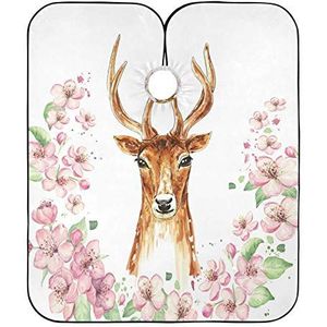Kappers Schort Lente Roze Herten Kapper Schort Cape Professionele Kapper Kapper Cape Vlekbestendig Kapper Kapper Cape Voor Kapsel Kinderen Vrouwen