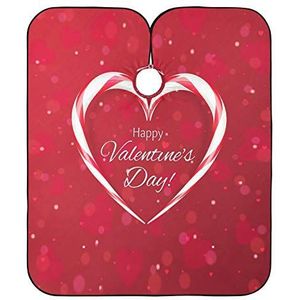 Kapper Kapper Cape Hartvormige Snoep Canes Love'S Day Kappers Schort Vlekbestendig Kapper Kapper Cape Waterdicht Kapsel Schort Jurk Voor Snijden Kapper Kleuren