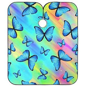 Haar Snijden Jurk Gekleurde Tropische Vlinders Kapper Kapper Cape Vlekbestendig Volledige Lengte Cape Professionele Kappers Cape Voor Styling Salon Kapper