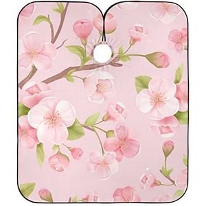 Haarknipcape, roze kersen, haarknipschort, professionele kapperscape, mode, styling, schort voor volwassenen, haarstyling