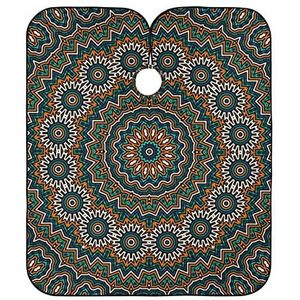 Haar Snijden Schort Arabesque Grafische Patroon Kapper Jurk Professionele Kapper Schort Waterdichte Volledige Lengte Cape Voor Haar Snijden Kids Salon