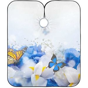 Kappers Salon Cape Vlinders En Bloemen Haar Snijden Jurk Waterdicht Haar Snijden Jurk Unisex Haar Snijden Cape Voor Kleuren Snijden Kinderen