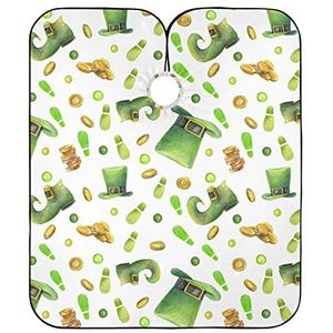 Snijcape Groene Hoed En Laarzen Tondeuse Cape Waterdicht Tondeuse Schort Antistatische Salon Cape Voor Kinderen Haarstyling Salon