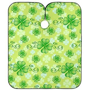 Kappers Toga Groen Blad Klaver Haar Snijden Toga Verstelbare Salon Cape Professionele Volledige Lengte Cape Voor Kinderen Haar Knippen Salon