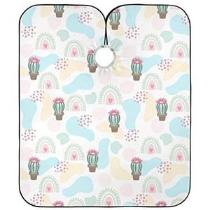 Kapper Kapper Cape Leuke Cactus Kapper Cape Doek Vlekbestendig Schort Gepersonaliseerde Kappers Schort Voor Styling Kids Mannen