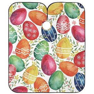 Kapper Jurk Kleurrijke Eieren En Planten Salon Jassen Waterdichte Kappers Unisex Kapper Kapper Kapper Cape Voor Snijden Styling Haar Knippen