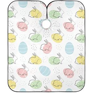 Kappersjurk, konijntjes en eieren, kappersschort, gepersonaliseerde kappersschort, professionele kapperscape voor mannen, kapsel voor vrouwen