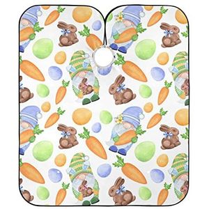 Kappers Schort Kabouters Konijn Wortel En Kleurrijke Eieren Styling Capes Antistatische Kappers Cape Verstelbare Kapper Kapper Cape Voor Kinderen Haar Knippen Kids