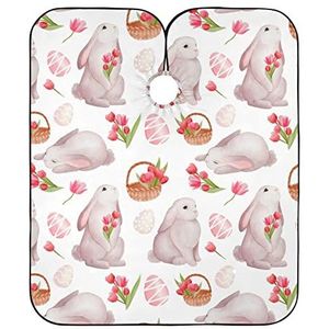 Kapper Kapsel Cape Aquarel Leuke Konijntjes Kapper Cape Doek Anti-Statische Styling Capes Vlekbestendige Kappers Cape Voor Kapper Mannen Salon